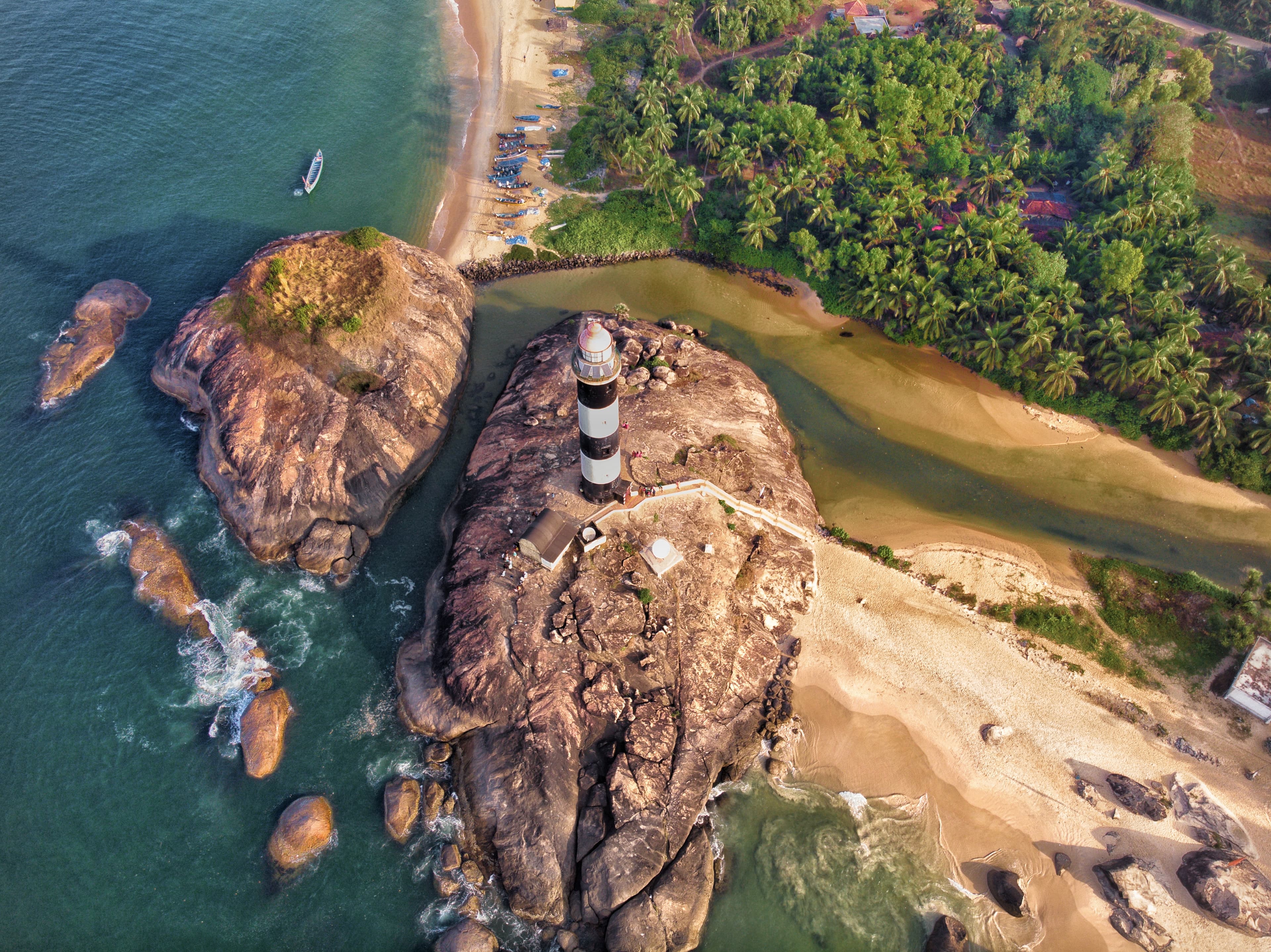 Kapu beach lighthouse on the Udupi coast
